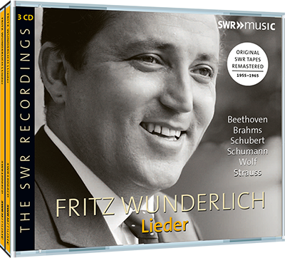 Lieder Recital: Wunderlich, Fritz - BEETHOVEN, L. van / BRAHMS, J. / SCHUBERT, F. / SCHUMANN, R. / WOLF, H. / STRAUSS, R. (1955-1965)